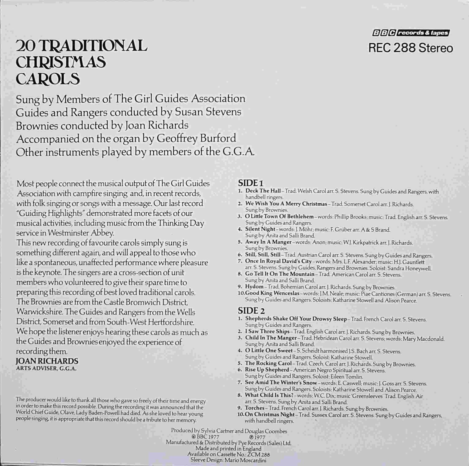 Back cover of REC 288